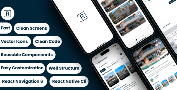 Rent4U Rental - Rental Properties Mobile App React Native Template - CodeCanyon Item for Sale