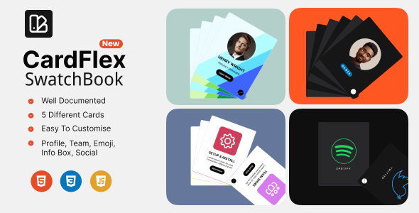 CardFlex - Interactive SwatchBook Card Collection - CodeCanyon Item for Sale