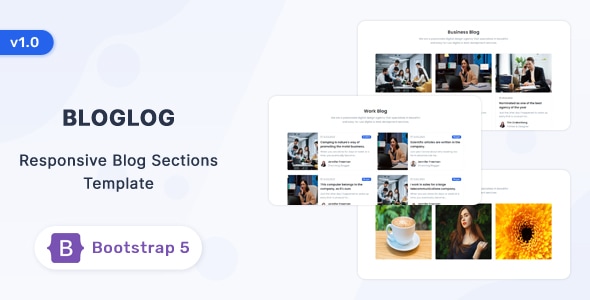 Bloglog - Bootstrap 5 Blog Section Template - CodeCanyon Item for Sale