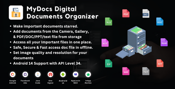 MyDocs Digital Documents Organizer Android - CodeCanyon Item for Sale