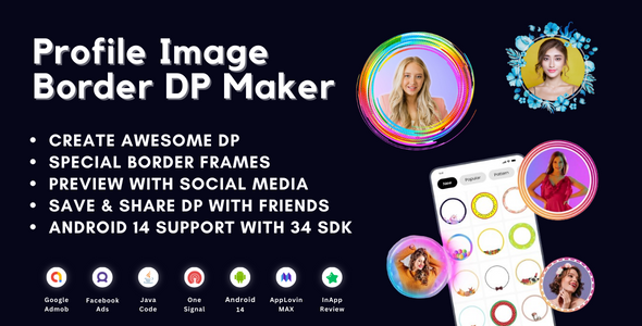 Profile Image Border DP Maker Android - CodeCanyon Item for Sale