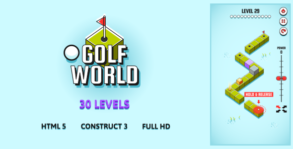 Golf World - HTML5 Game (Construct3) - CodeCanyon Item for Sale