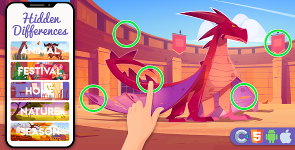 Hidden Differences - HTML5 Game,Construct 3 - CodeCanyon Item for Sale