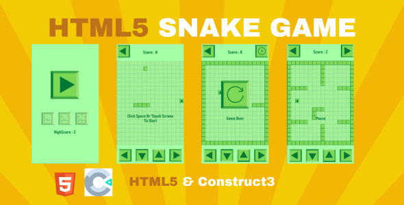 SNAKE HTML GAME - CodeCanyon Item for Sale