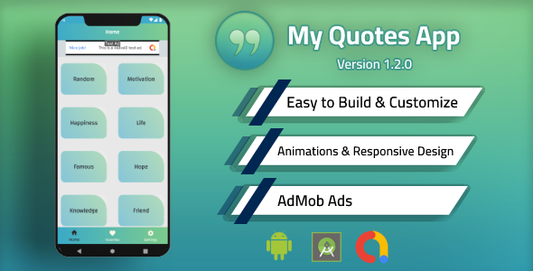 My Quotes App (Offline) with Admob - CodeCanyon Item for Sale