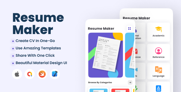 AI Resume Maker - CV Builder - iOS - CodeCanyon Item for Sale