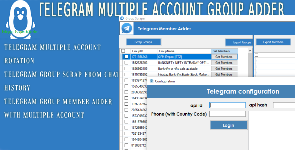 Pro Telegram Channel Scraper and member Adder and Mass Sender - CodeCanyon Item for Sale