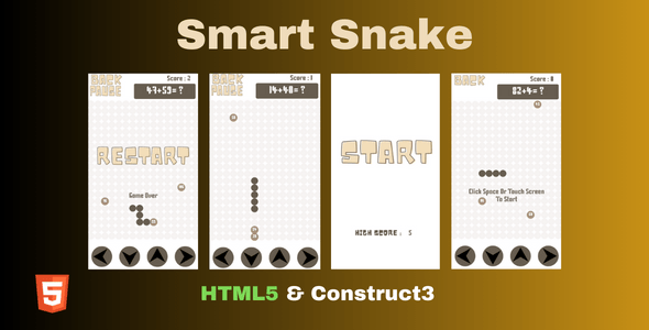 Smart Snake Html5 Game - CodeCanyon Item for Sale