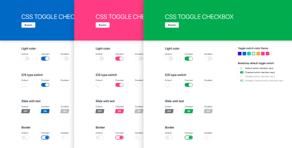 Switch - Toggle Switch Checkbox CSS3 - CodeCanyon Item for Sale