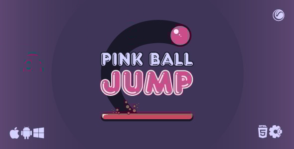 Pink Ball Jump | HTML5 Construct Game - CodeCanyon Item for Sale