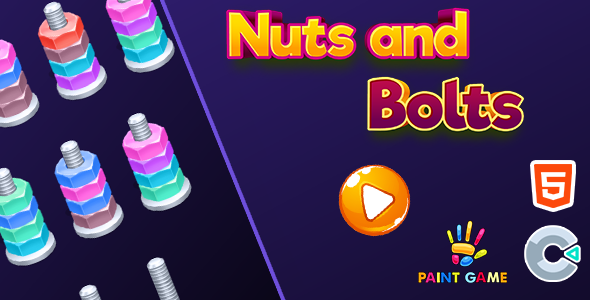 Nuts And Bolts Sort - Html5 (Construct3) - CodeCanyon Item for Sale