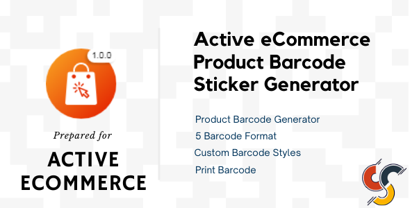 Active eCommerce Product Barcode Sticker Generator Add-on - CodeCanyon Item for Sale