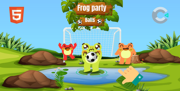 Frog Party Balls - HTML5 - Construct 3 - CodeCanyon Item for Sale