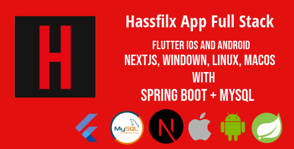 Hassfilx App with Flutter & Spring boot - CodeCanyon Item for Sale