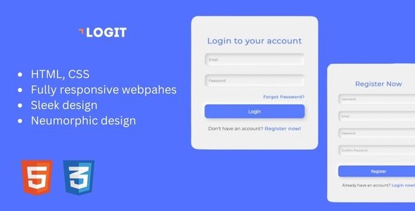 LogIt - Premium Login and Signup HTML5 Forms - CodeCanyon Item for Sale