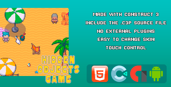 Hidden Objects Game - Template for Construct 3 - CodeCanyon Item for Sale
