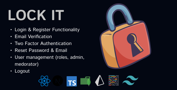 LockIT - Next.js Profissional Authentication system - CodeCanyon Item for Sale