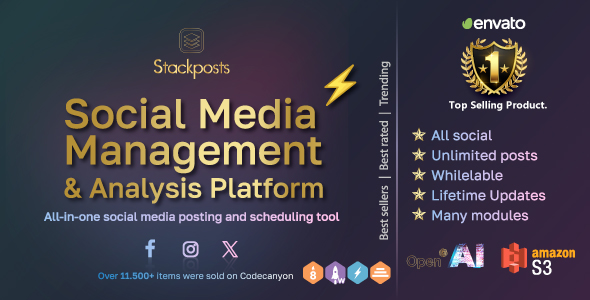 Stackposts - Social Marketing Tool by stackcode | CodeCanyon