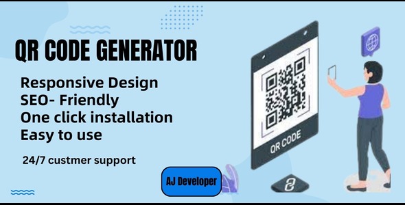 QR Code Generator Theme + Tool For Blogger - CodeCanyon Item for Sale
