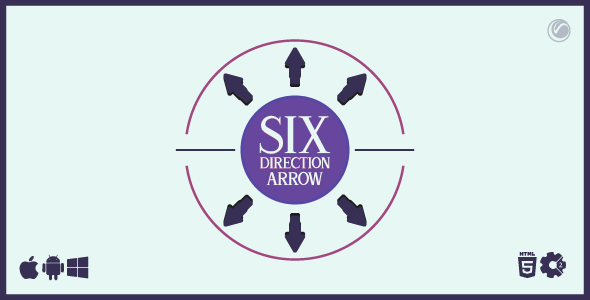 Six Direction Arrow | HTML5 Construct Game - CodeCanyon Item for Sale