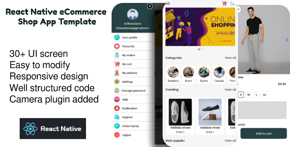 React Native eCommerce Shop App Template - CodeCanyon Item for Sale