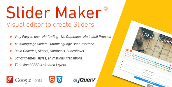 Slider Maker - slideshow creator with admin dashboard - CodeCanyon Item for Sale