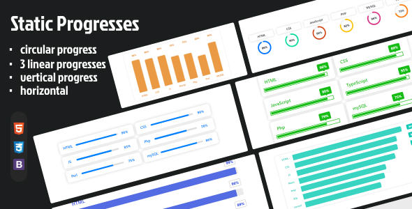 Static Progresses - No Js - CodeCanyon Item for Sale