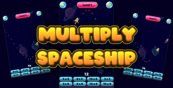 Multiply Spaceship - Cross Platform Math Game - CodeCanyon Item for Sale