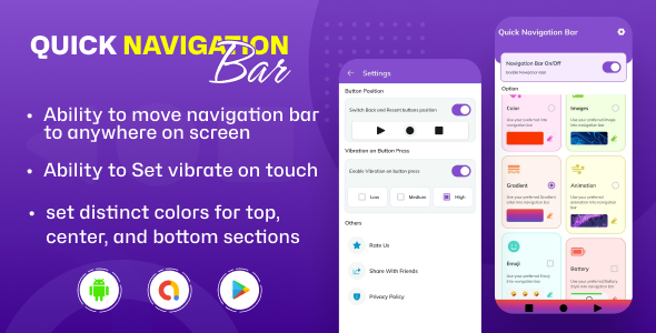 Quick Navigation Bar - Stylish Animated Navigation Bar - Quick Buttons - CodeCanyon Item for Sale