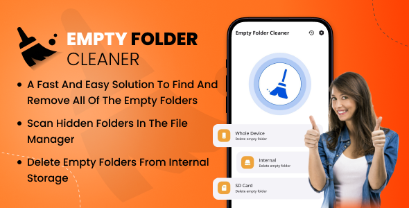Empty Folder Cleaner - Delete Empty Folder - Folder Cleaner - Phone Cleaner - CodeCanyon Item for Sale