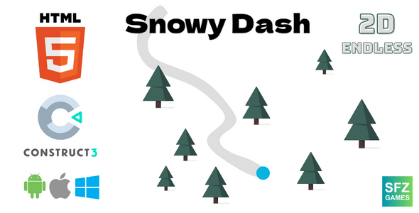 Snowy Dash - HTML5 Game - Construct3 - CodeCanyon Item for Sale