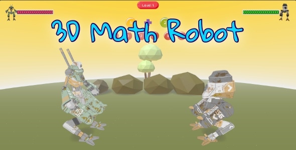 3D Math Robot - Cross Platform Math Game - CodeCanyon Item for Sale