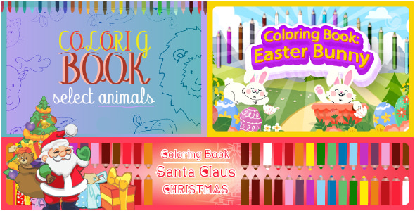 Coloring Book Pack 1 | HTML5 Construct Games - CodeCanyon Item for Sale