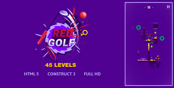 Red Golf - HTML5 Game (Construct3) - CodeCanyon Item for Sale