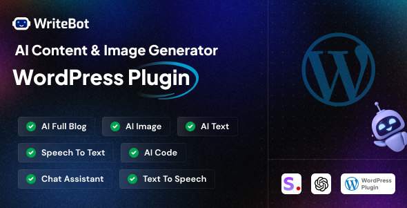 WriteBot - AL Content Generator WordPress Plugin - CodeCanyon Item for Sale