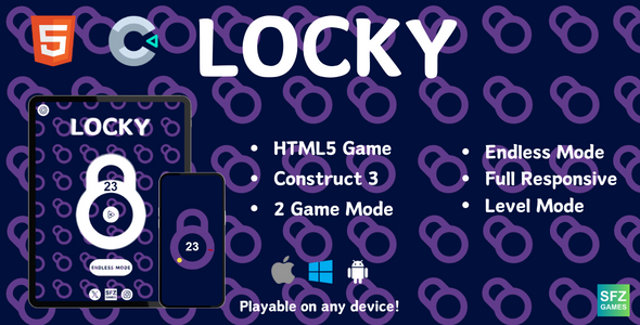 Locky - HTML5 Game - Construct3 - CodeCanyon Item for Sale