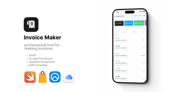 Invoice Maker & Estimate - IOS Source Code Application Swift Template ...