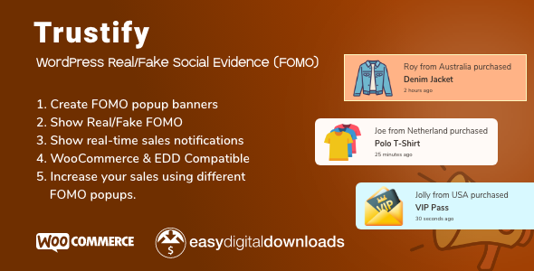 Trustify - WordPress Fake Social Evidence - CodeCanyon Item for Sale
