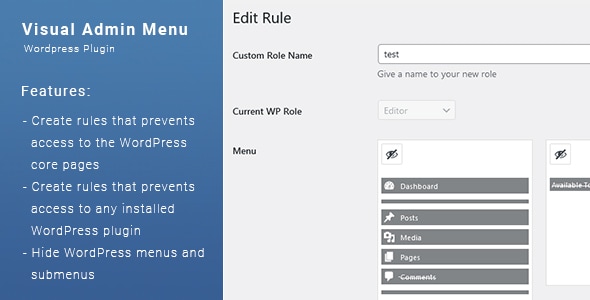 Visual Admin Menu - CodeCanyon Item for Sale