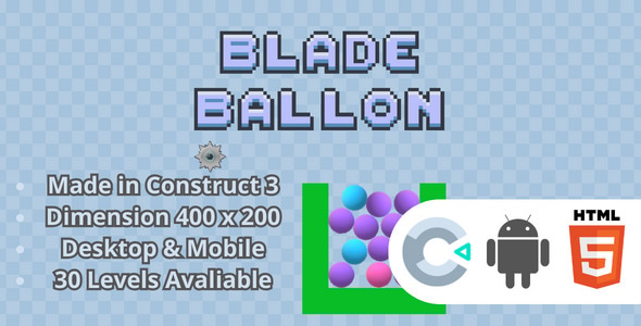 Blade Ballon - HTML5 Game - Construct3 - CodeCanyon Item for Sale