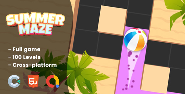 Summer Maze - HTML5 Game | Construct 3 - CodeCanyon Item for Sale