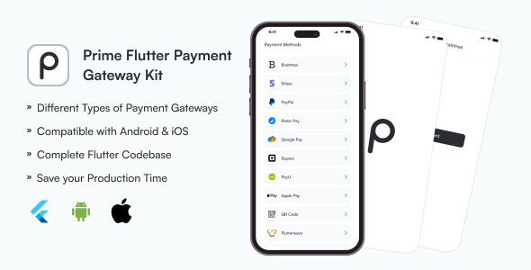 Prime Flutter Payment Gateways Kit - CodeCanyon Item for Sale