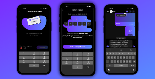 Chat Application Template - iOS Swift 5 - CodeCanyon Item for Sale