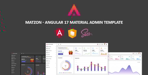 Matzon – Angular 17 Material Admin - CodeCanyon Item for Sale