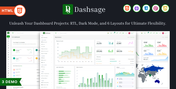 Dashsage – Bootstrap 5 Admin & Dashboard Template - CodeCanyon Item for Sale