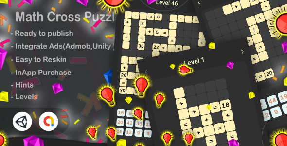 Math Cross Puzzle(Unity Game+Admob+iOS+Android) - CodeCanyon Item for Sale