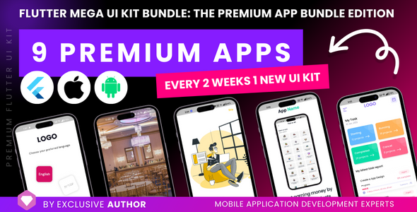 Flutter Mega UI Kit Bundle: The Premium App Bundle Edition | Flutter UI Bundle templates - CodeCanyon Item for Sale