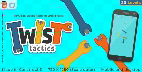 Twist Tactics - HTML5 Casual game - CodeCanyon Item for Sale