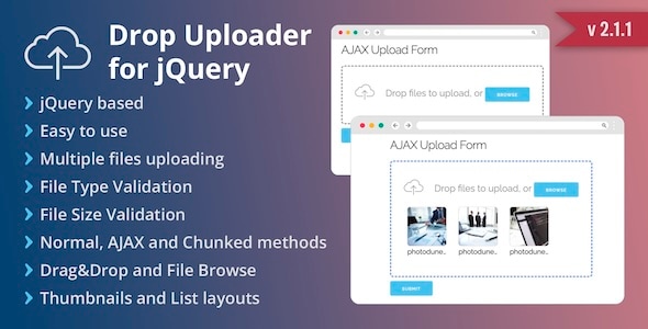 Drop Uploader - Drag&Drop Javascript File Uploader - CodeCanyon Item for Sale