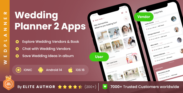 4 App | Wedding Organizing Solution| Wedding Planning & Vendor Booking| Event Planning| WedPlan - CodeCanyon Item for Sale